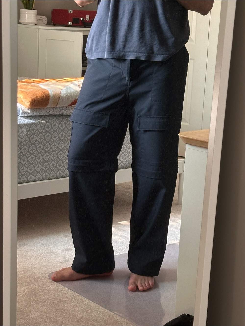 Oak + Fort Black 2in1 Cargo Utility Pants